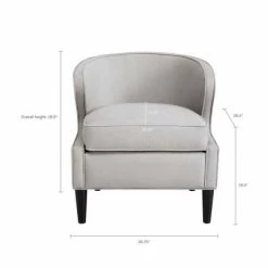 Cheapest 🌟 Madison Park Idris Chair Silver/Gray 😉 -Living Room Chairs Sales unnamed file 9484