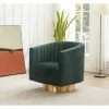 New ⌛ Josephine Swivel Barrel Chair - Safavieh Forest Green/gold ✨ -Living Room Chairs Sales unnamed file 9485