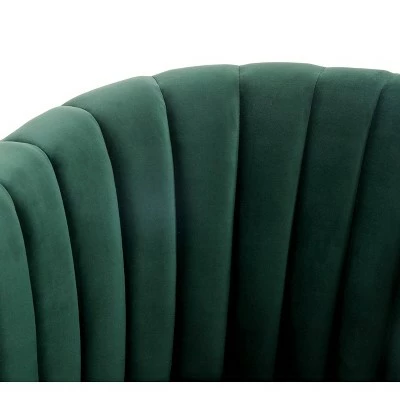 New ⌛ Josephine Swivel Barrel Chair - Safavieh Forest Green/gold ✨ 6 New ⌛ Josephine Swivel Barrel Chair - Safavieh Forest Green/gold ✨ - Image 4