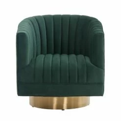 New ⌛ Josephine Swivel Barrel Chair - Safavieh Forest Green/gold ✨ 13 New ⌛ Josephine Swivel Barrel Chair - Safavieh Forest Green/gold ✨ -Living Room Chairs Sales unnamed file 9489
