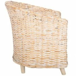 Best Sale ✔️ Omni Rattan Barrel Chair - Safavieh 💯 -Living Room Chairs Sales unnamed file 9510