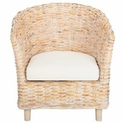 Best Sale ✔️ Omni Rattan Barrel Chair - Safavieh 💯 -Living Room Chairs Sales unnamed file 9516
