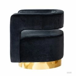 Best Pirce 😉 Velvet Edise Swivel Barrel Chair | Karat Home ⭐