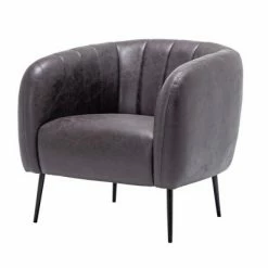 Flash Sale 😉 eLuxury Modern Channel Accent Chair 🤩 -Living Room Chairs Sales unnamed file 9642