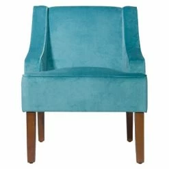 Best Pirce ๐ Velvet Swoop Armchair - HomePop Teal ๐งจ 34 Best Pirce ๐ Velvet Swoop Armchair - HomePop Teal ๐งจ -Living Room Chairs Sales unnamed file 965
