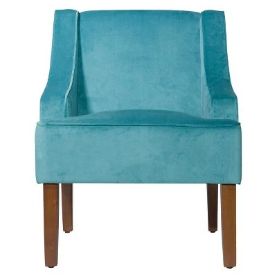 Best Pirce ๐ Velvet Swoop Armchair - HomePop Teal ๐งจ 16 Best Pirce ๐ Velvet Swoop Armchair - HomePop Teal ๐งจ - Image 14