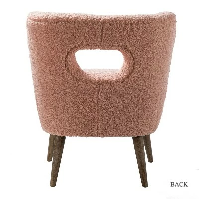 Promo 🔥 Inès Upholstery Fluffy Fabric Barrel Chair | Karat Home 🔥 4 Promo 🔥 Inès Upholstery Fluffy Fabric Barrel Chair | Karat Home 🔥 - Image 2