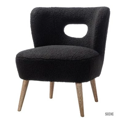Promo 🔥 Inès Upholstery Fluffy Fabric Barrel Chair | Karat Home 🔥 14 Promo 🔥 Inès Upholstery Fluffy Fabric Barrel Chair | Karat Home 🔥 - Image 12