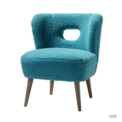 Promo 🔥 Inès Upholstery Fluffy Fabric Barrel Chair | Karat Home 🔥 18 Promo 🔥 Inès Upholstery Fluffy Fabric Barrel Chair | Karat Home 🔥 - Image 16
