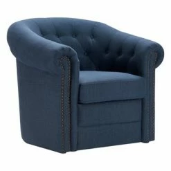 New 💯 Westport Accent Barrel Chair - Finch Blue ❤️ -Living Room Chairs Sales unnamed file 9696