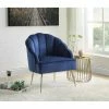 Discount 😉 Simple Relax Velvet Wingback Accent Chair with Metal Legs in Blue 🔔 -Living Room Chairs Sales unnamed file 9716