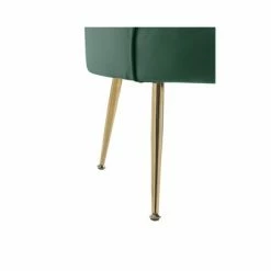 Flash Sale 🧨 Simple Relax Velvet Scalloped Back Barrel Accent Chair with Metal Legs in Green 😍 -Living Room Chairs Sales unnamed file 9734
