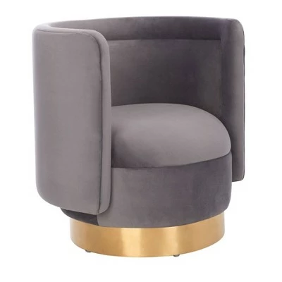 Cheapest ⌛ Brynlee Swivel Accent Chair - Safavieh Slate Gray/gold ❤️ 4 Cheapest ⌛ Brynlee Swivel Accent Chair - Safavieh Slate Gray/gold ❤️ - Image 2