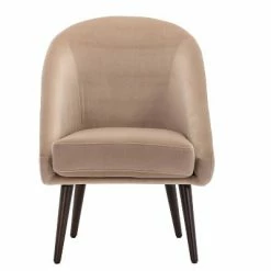 Hot Sale 🥰 Modern Barrel Accent Chair - WOVENBYRD Gray Velvet ⌛ -Living Room Chairs Sales unnamed file 9773