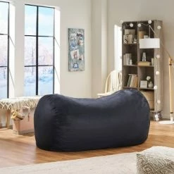 Brand new 🔔 6.5' Asher Faux Suede Beanbag - Christopher Knight Home Camel 🌟 -Living Room Chairs Sales unnamed file 9797