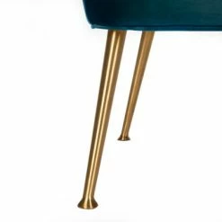 Buy 🧨 Aimee Velvet Arm Chair - Navy - Safavieh ❤️ -Living Room Chairs Sales unnamed file 980