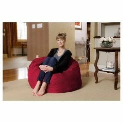 Best Pirce 🎁 3' Kids' Bean Bag Chair with Memory Foam Filling and Washable Cover - Relax Sacks Orange 👏 -Living Room Chairs Sales unnamed file 9809