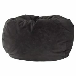Hot Sale โจ Gold Medal Bean Bags Micro-Fiber Suede Bean Bag Chair - Gold Medal Black โจ
