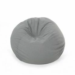 Best Sale 🔥 4.5" Rothrock Bean Bag - Christopher Knight Home Charcoal 🌟 -Living Room Chairs Sales unnamed file 9846
