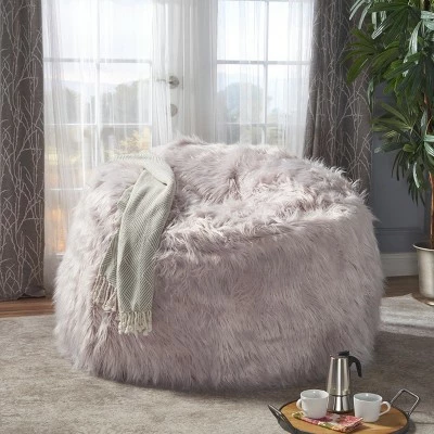 Coupon ⭐ Lachlan Furry Bean Bag - Christopher Knight Home White ⌛ 4 Coupon ⭐ Lachlan Furry Bean Bag - Christopher Knight Home White ⌛ - Image 2