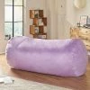 New 🛒 8' Liberty Modern Microfiber Pastel Bean Bag - Christopher Knight Home Lavender 👏 -Living Room Chairs Sales unnamed file 9927