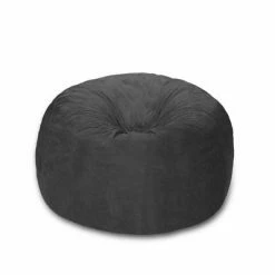 Cheap 😉 4' Bean Bag Chair with Memory Foam Filling and Washable Cover - Relax Sacks Charcoal 🎉 -Living Room Chairs Sales unnamed file 9947