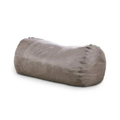 New ✨ 8' Larson Faux Suede Lounger Beanbag - Christopher Knight Home Charcoal 🤩 10 New ✨ 8' Larson Faux Suede Lounger Beanbag - Christopher Knight Home Charcoal 🤩 - Image 8